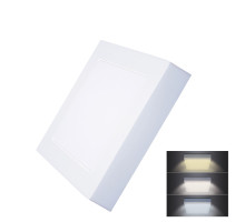 Solight LED mini panel CCT, přisazený, 12W, 900lm, 3000K, 4000K, 6000K, čtvercový