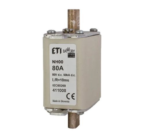 ETI nožová pojistka DC M00 gBat 80A 80V DC