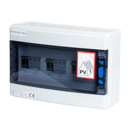 Rozváděč AZT DC3, T1+T2 IKA (1000V DC / 32A) pro 3 stringy IP65 certifikovaný