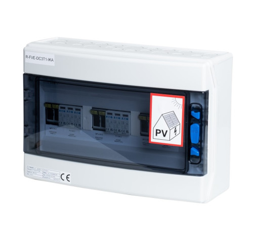 Rozváděč AZT DC3, T1+T2 IKA (1000V DC / 32A) pro 3 stringy IP65 certifikovaný