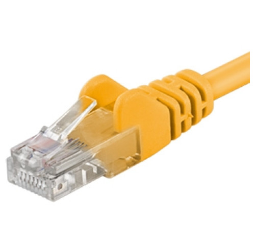 PremiumCord Patch kabel UTP RJ45-RJ45 CAT6 1m žlutá