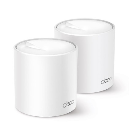 WiFi router TP-Link Deco X50(2-pack) AX3000, WiFi 6, 3x GLAN, / 574Mbps 2,4GHz/ 2402Mbps 5GHz
