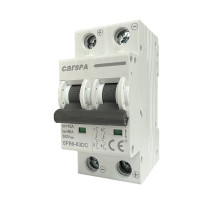 Jistič DC 50A 2P Carspa SPB9-63DC 2-pólový 6kA na DIN lištu