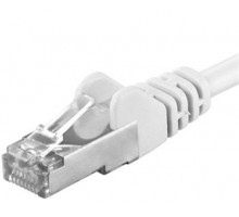 Premiumcord Patch kabel CAT6a S-FTP, RJ45-RJ45, AWG 26/7 10m bílá