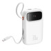 Powerbanka Baseus Qpow2 10000mAh, 30W, s kabelem USB-C bílá