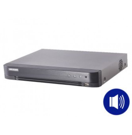 DS-7204HTHI-K1(S) 4-k THD do 8 Mpx | Hybridní režim IP + THD | audio po koaxu | H.265+ | 1x…
