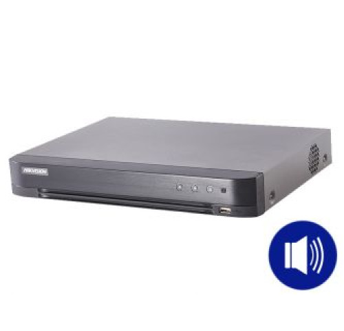 DS-7204HTHI-K1(S) 4-k THD do 8 Mpx | Hybridní režim IP + THD | audio po koaxu | H.265+ | 1x…