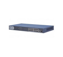 DS-3E0518P-E 16x POE | 17 x 1Gb | 1x 1 Gb SFP | výkon 230 W | bez managementu | dosah…