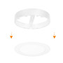 Solight LED mini panel koupelnový 2v1, 3CCT, podhledový/přisazený, 12W, 1020lm, IP54, bílá, kulatý Solight LED mini panel koupelnový 2v1, 3CCT, podhledový/přisazený, 12W, 1020lm, IP54, bílá, kulatý