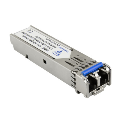 GBIC-101 SFP modul – LC single-mode 1.25Gbps, vlnová délka Tx/Rx 1310nm, dosah 20km…