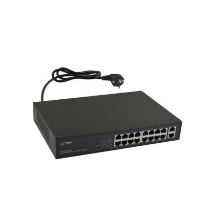 S116 16 portový switch – 16x PoE 30W 100Mbps + 2x uplink 1Gbps, PoE celkem max.… S116 16 portový switch – 16x PoE 30W 100Mbps + 2x uplink 1Gbps, PoE celkem max.…