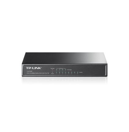 Switch TP-Link TL-SF1008P 8x LAN, 4xPoE, 57W, kov