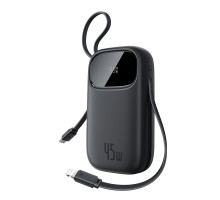 Powerbanka Baseus EnerFill FC31 Qpow 3 20000mAh, 45W, s kabelem USB-C a Lightning černá