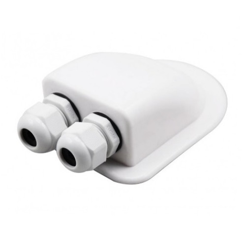 Kabelová střešní průchodka, bílá - DOUBLE