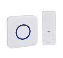 Solight bezdrátový zvonek, bateriový + USB, 200m, bílý, learning code Solight bezdrátový zvonek, bateriový + USB, 200m, bílý, learning code