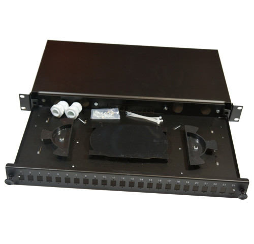 Optická vana 24x SC vybavená kazetou pro 24 vl. výsuvná