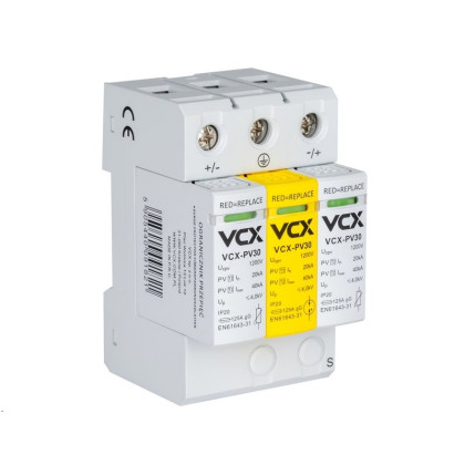 Přepěťová ochrana VCX PV30 DC třída T2 (C) 3P 1200V
