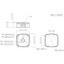 PFA122-B -V3 černý zapojovací box hranatý univerzální, krytí IP66