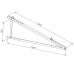 Držák solárního panelu trojúhelníkový VELKÝ - PEVNÁ konstrukce na rovnou střechu