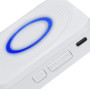 Solight bezdrátový zvonek, bateriový + USB, 200m, bílý, learning code Solight bezdrátový zvonek, bateriový + USB, 200m, bílý, learning code