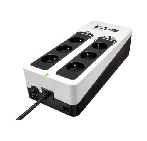 EATON UPS 3S 450 FR, Off-line, Tower, 450VA/270W, výstup 6x FR (CZ), bez ventilátoru