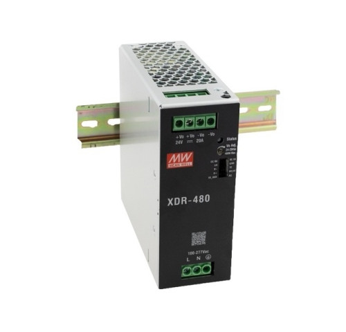 MEAN WELL XDR-480-12 Průmyslový prémiový zdroj na DIN lištu 480W 12V MEAN WELL XDR-480-12 Průmyslový prémiový zdroj na DIN lištu 480W 12V
