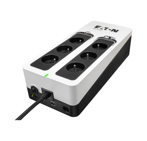 EATON UPS 3S 550 FR, Off-line, Tower, 550VA/330W, výstup 6x FR (CZ), USB, bez ventilátoru