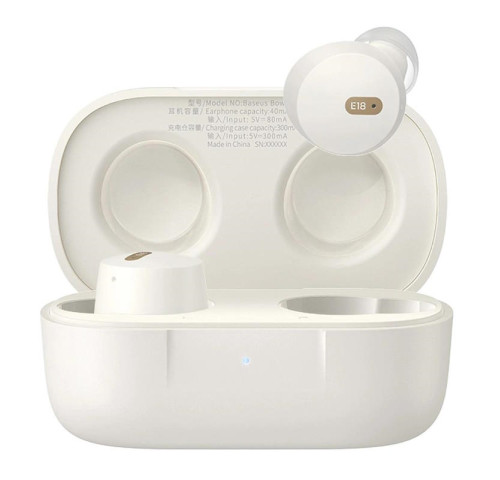 Bluetooth sluchátka Baseus Bowie E18 bílá