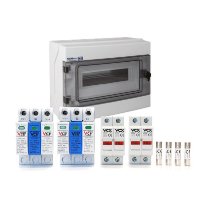 SET - Rozvaděč PROFI DC 1000V pro 2 stringy T1T2 (B+C) 12.5 kA pro fotovoltaiku