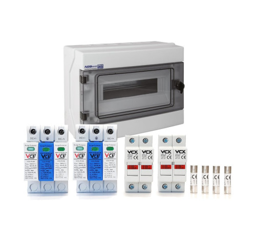 SET - Rozvaděč PROFI DC 1000V pro 2 stringy T1T2 (B+C) 12.5 kA pro fotovoltaiku