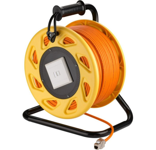 goobay Kabel na bubnu prodlužovací CAT 7A S-FTP, RJ45-RJ45, AWG 23/1 LSZH 90m goobay Kabel na bubnu prodlužovací CAT 7A S-FTP, RJ45-RJ45, AWG 23/1 LSZH 90m