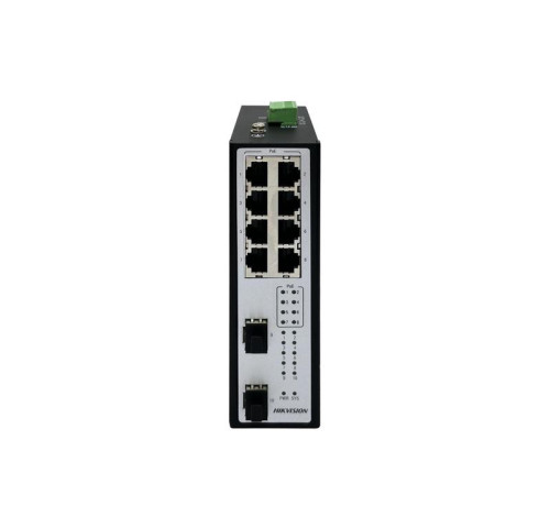 DS-3T2510P 10 portový průmyslový switch - 8x PoE 30W 1Gbps + 2x uplink SFP slot 1Gbps…