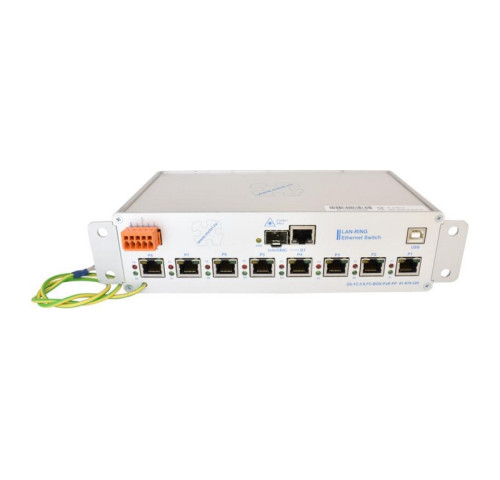 1-886-220 2G-1C.0.8.FC-BOX-PoE-PP, Průmyslový switch s 1x SFP slot, 8x Fast Ethernet…