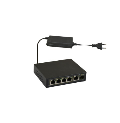 SFG64F1 6portový switch – 4x PoE 1Gbps + 1x uplink RJ45 1Gbps + 1x uplink SFP… SFG64F1 6portový switch – 4x PoE 1Gbps + 1x uplink RJ45 1Gbps + 1x uplink SFP…