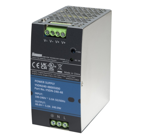Sunny YSDN-240-48 průmyslový napájecí zdroj 48V 5A 240W na DIN lištu