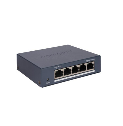DS-3E0505-O 5 × Gb RJ45| výkon3W | bez managementu | přepínací kapacita 1Gbps