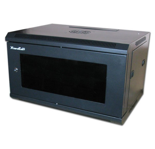 Rozvaděč nástěnný 6U 600x600 - ČERNÝ