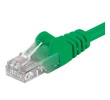 PremiumCord Patch kabel UTP RJ45-RJ45 level 5e 0.25m zelená