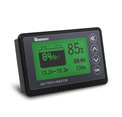 Sledovač stavu baterie RENOGY Smart Shunt 500A LCD monitor