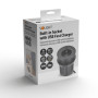 Solight vestavná zásuvka 1x 16A + USB-C 65W PD, 2m, černá Solight vestavná zásuvka 1x 16A + USB-C 65W PD, 2m, černá