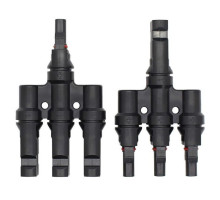 Rozbočovací konektory MC4 (1pár) pro solární panel (MC4 z 1 na 3) Rozbočovací konektory MC4 (1pár) pro solární panel (MC4 z 1 na 3)