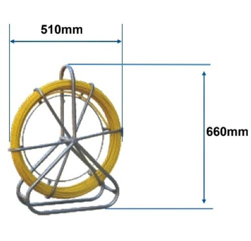 Protahovací pero sklolaminátove ve stojanu 6mm - 100m