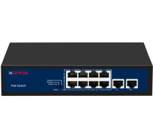 CP-DNW-HPU8H2-96-V2 Osmiportový 10/100 Mbps PoE switch s 2x 10/100 Mbps uplinkem