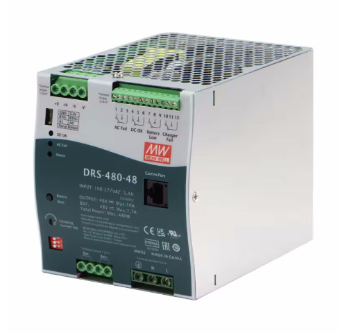 Mean Well DRS-480-48 Zdroj na DIN 480W 48V