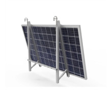 Držák pro solární panely na balkón a zeď ČERNÝ - Nastavitelný, úhel 10-30°