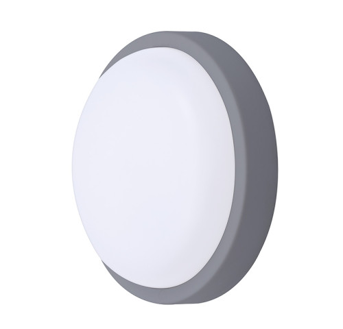Solight LED venkovní osvětlení kulaté, 20W, 1500lm, 4000K, IP54, 20cm, šedá barva