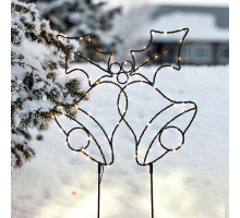 Solight LED venkovní dekorace zvonečky, 100x LED, časovač, 55cm, 3x AA