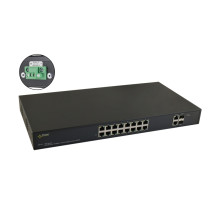 SF116WP 16 portový switch – 16x PoE 30W 100Mbps + 2x uplink combo 1Gbps (RJ-45… SF116WP 16 portový switch – 16x PoE 30W 100Mbps + 2x uplink combo 1Gbps (RJ-45…