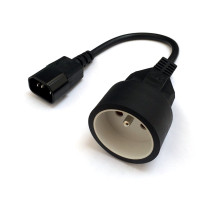 Prodlužovací kabel s 1 zásuvkou pro připojení do UPS, 30cm
