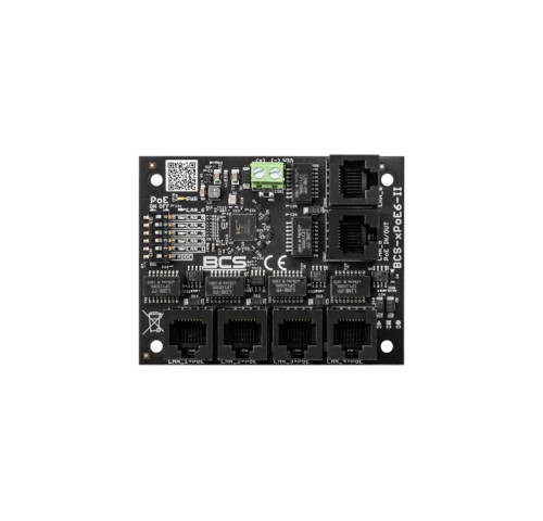 BCS-xPoE6/S 6portový PoE switch, 5× PoE RJ-45 10/100 Mbps, 1× Uplink 10/100 Mbps –… BCS-xPoE6/S 6portový PoE switch, 5× PoE RJ-45 10/100 Mbps, 1× Uplink 10/100 Mbps –…